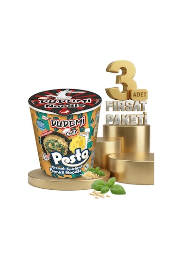 Dudomi Bardak Kremalı Pesto Soslu 3x80 Gr
