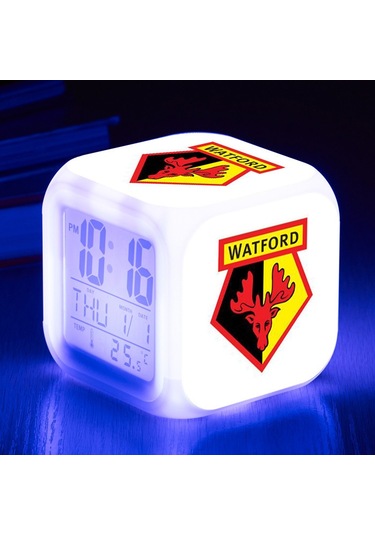 Vkemall Futbol Ligi Temalı Led Renkli Dijital Alarm Saat - Ev Kullanıma Uygun, Kolay Kullanım, Dayanıklı Malzeme