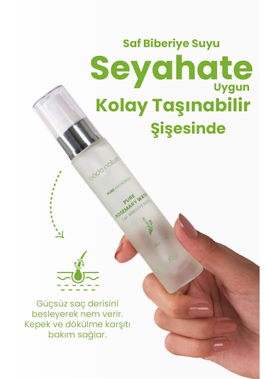 Bade Natural Biberiye Suyu Dökülme Karşıtı Saç Toniği 30 ML
