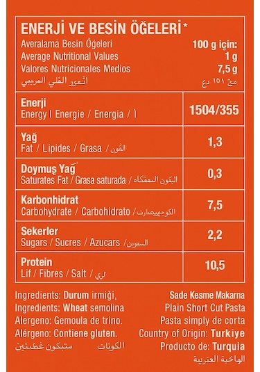 Oba Yüksük Makarna 5 Kg X 3 Adet Uzun Ömürlü Çorbalık Paket
