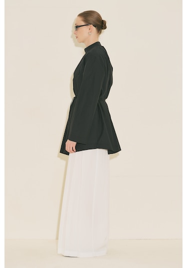 Manuka Pliseli Tunik Siyah Ss26tnk00004-01 Siyah