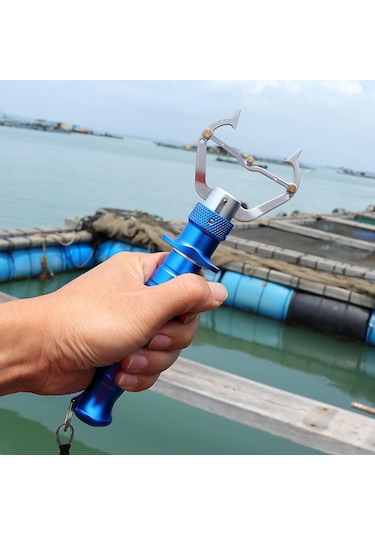 Dolıty Balık Tutucu Klips Paslanmaz Çelik Balıkçılık Mavi