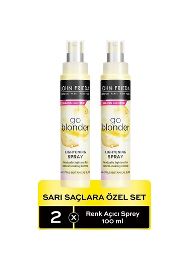 Sarı Saçlara Özel Renk Açıcı Sprey 100 Ml 2'li