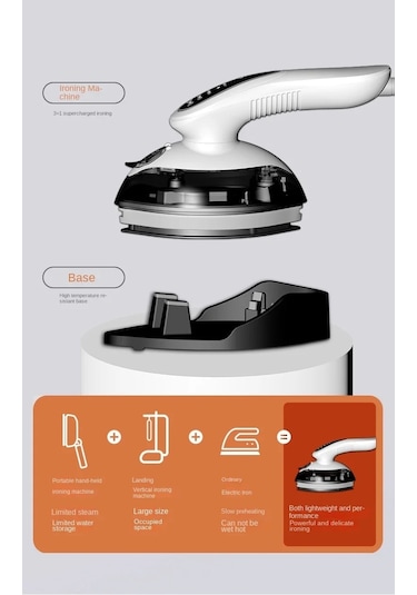 Jialan Ev Küçük Buharlı Ütü İçin Taşınabilir Elektrikli El Giysi