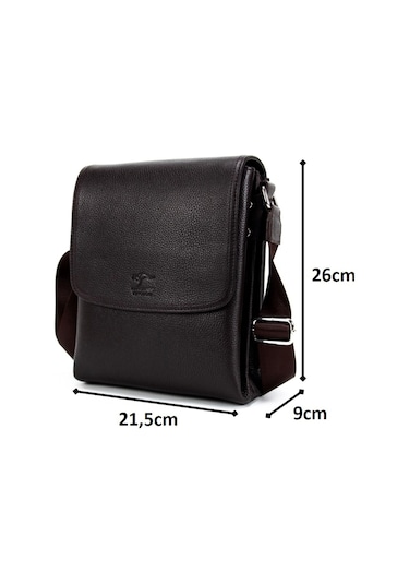 Postacı Hakiki Deri Büyük Boy Askılı Omuz Çanta Kangaroo K. 3122K