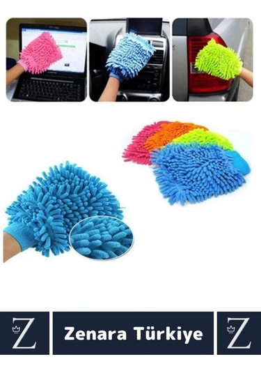 Yumuşak Oto Araç İç Dış Elektronik Otomobil Detay Esnek Mikrofiber Yıkama Temizleme Eldiveni
