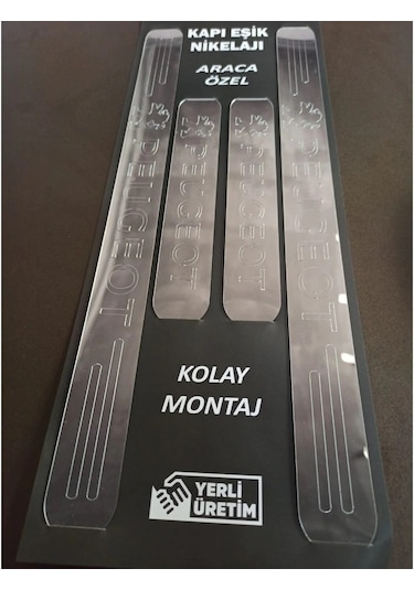 Peugeot 206 Uyumlu Kapı Eşiği 4'lü Set Ön Arka