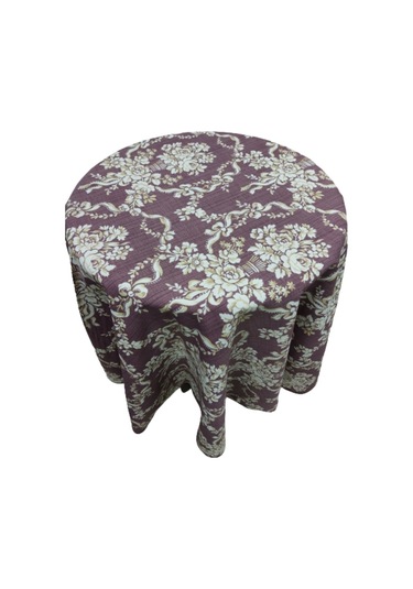 Panama Keten (Sıvı İtici,Leke Tutmaz ) ,Yuvarlak ,Yemek Masası Ör (464937417)