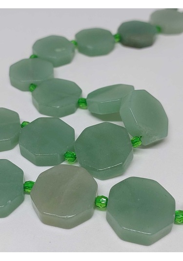 Aventurin Taşı Sekizgen Şekilli/adet (35690-1)