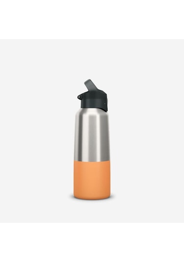 Quechua Outdoor Paslanmaz Çelik Termos - 0,8 L - Pratik Kapak - Turuncu - 900