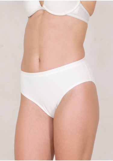 Kadın Beyaz Basıc Slip Külot 245-3b Beyaz