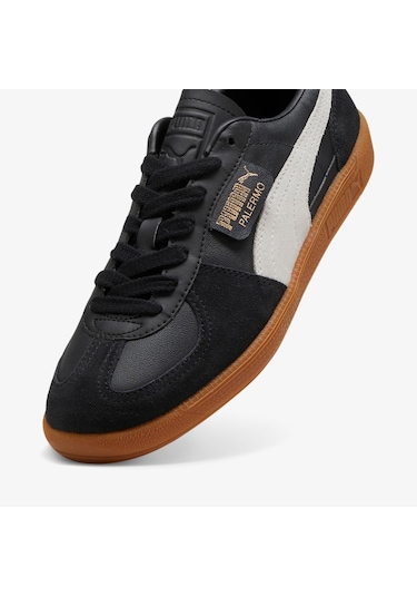 Puma Palermo Unisex Siyah Sneaker Düz 396464 Siyah Siyah