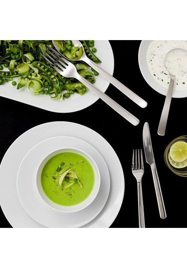 8 Kişilik Çatal Bıçak Takımı, Paslanmaz Çelik, 56 Parça Açık Gri