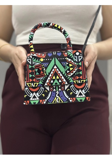 Biçomi Luxe Karma Cilt Çanta Yeşil