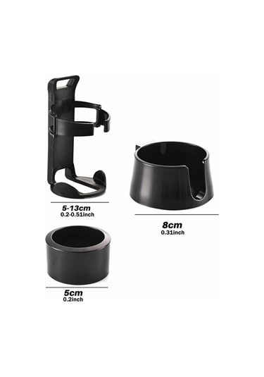 Homyl Bisiklet Şişe Tutucusu, Tekerlekli Sandalye, Motosiklet Siyah