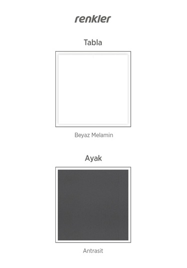 Line Sehpa Ofis Sehpa Çalışma Masası Sehpası Orta Sehpa 50 50 41 Beyaz