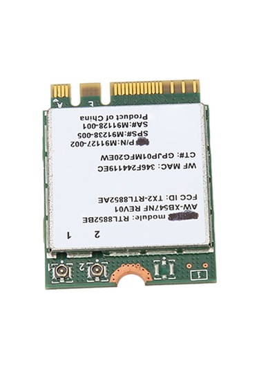 Hombey Rtl8852be M.2 Wifi 6 1800mbps Dahili Kablosuz Kart, 2.4g/5g Çift Frekans, Bluetooth 5.2, Mu-mımo Teknolojisi, Bilgisayar İçin Lenovo/hp Desteği Yok