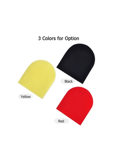 Xindoker Ktv Mikrofon Sprey Kılıfı - Tek Kullanımlık Sarı Köpük Rüzgar Engeli - U Tipi Vintage Mikrofon Koruyucu