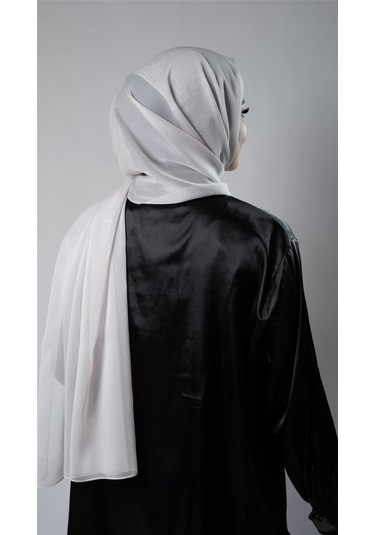 Açık Vizon Düz Klasik Şal Şifon Kumaş Janjan Abiye 202108 56 Açık Vizon