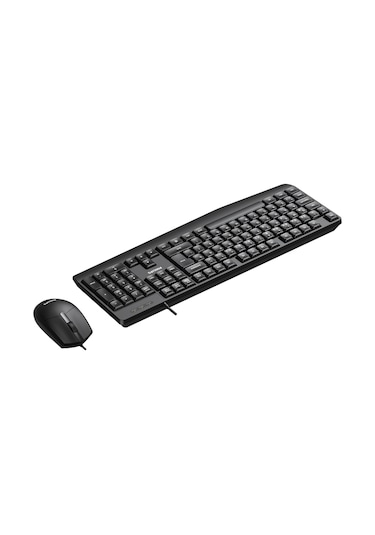 Philips SPT6237 Kablolu Türkçe Q Klavye ve Mouse Seti Siyah