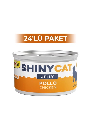 Gimcat Shinycat Jöle İçinde Tavuklu Kedi Konservesi 24 x 70 G