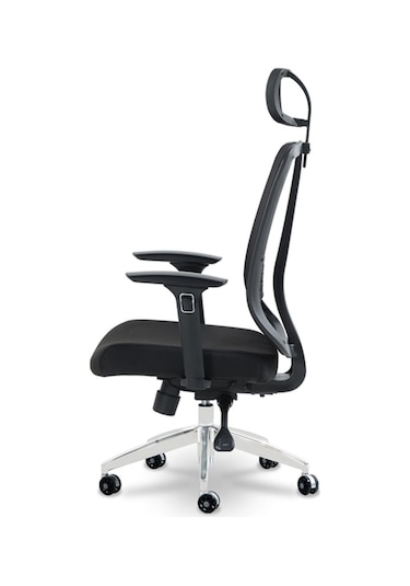 Ofiscombin Ofis Büro Sırt Ayarlanabilir Döner Tekerlekli Öğrenci Ders Çalışma Koltuğu Siyah Allegrac100