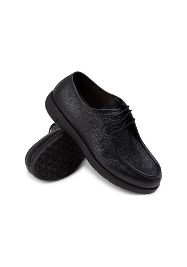 Deery Hakiki Deri Koyu Lacivert Erkek Günlük Ayakkabı - 01971mlcvc01 Lacivert