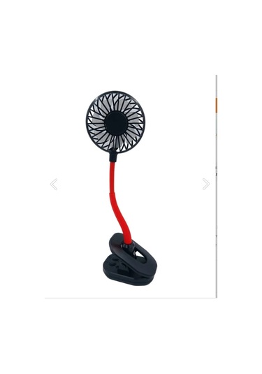 Portatif Işıklı Mini Klipsli Fan