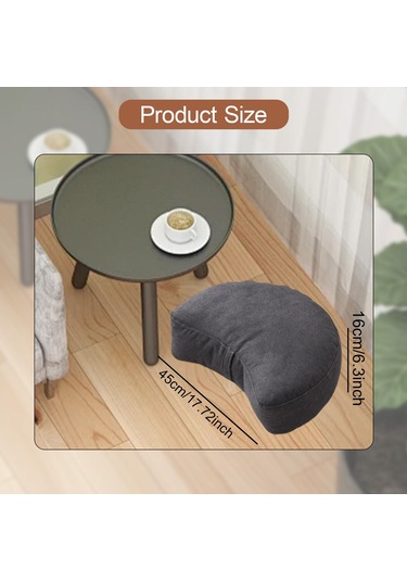 Suntek Zemin Yastık Dekorasyonu Meditasyon Oturma Odası Ofis Koyu Gri