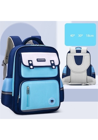 Öğrenciler Ve Çocuklar Için Aşınmaya Dayanıklı Ve Yükü Azaltan Sırt Çantası Olz1a9 Açık Mavi