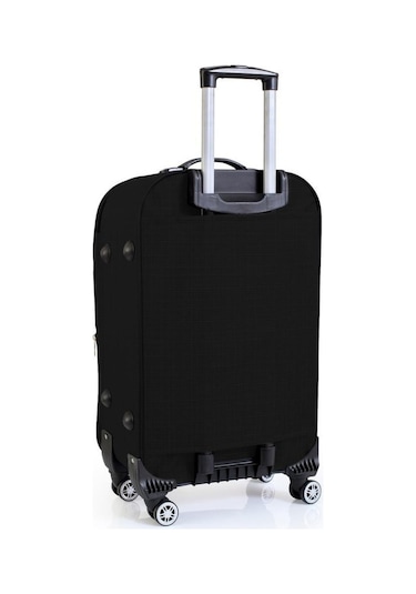 Kabin Boy 4 Teker Kumaş Valiz Siyah 1081 Siyah