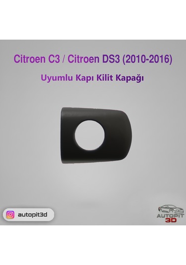Cıtroen C3 / Ds3 2010 2016 Uyumlu Kapı Kilit Kapağı
