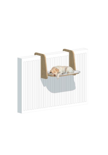 Ahşap Radyatör Kedi Yatağı Isıtıcıya Monte Edilebilir Rahat Ve Dekoratif Kedi Hamak