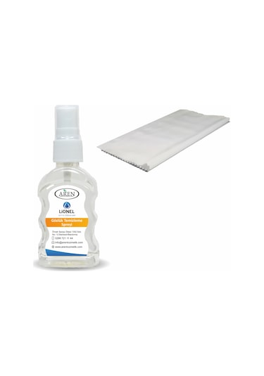 Gözlük Temizleme Solüsyonu 1 Adet Ve 1 Adet Mikrofiber Bez