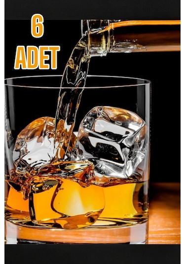 Viski Kokteyl Meşrubat Bardağı Kadehi 280 Ml Polikarbon 6 Adet Şeffaf