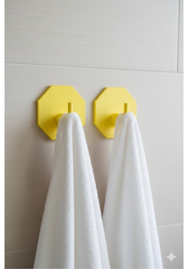 2 Li Askılık Kapı Arkası, Duvara Monte, Dayanıklı Malzeme, Yeşil 24 Yeşil