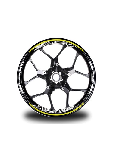 Neon Sarı Yamaha Fz6r Takım Jant Sticker Etiket Genel