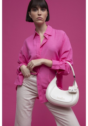 Unıted Colors Of Benetton Kadın Kol Çantası C.bnt 1451 Bej