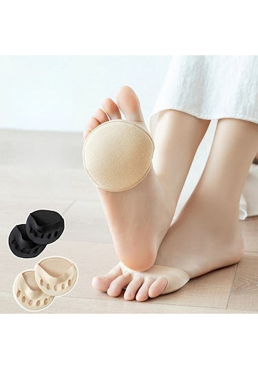 Kadınlar İçin Beş Parmak Ayak Ön Ayak Pedleri Nefes Alabilen Yüksek Topuklu Ayakkabı Yastığı