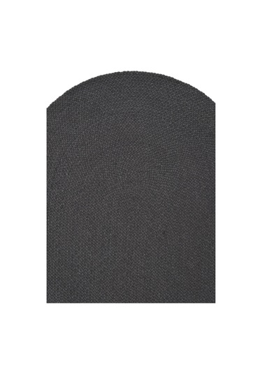 Cool Halı Glenn 606 Antrasit Banyo Halısı Antre Halısı Hasır Dokulu Oval Banyo Paspas Mutfak Halısı