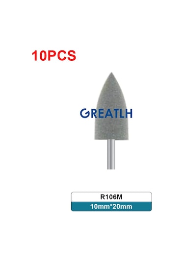 10 Adet/takım Silikon Kauçuk Parlatıcılar Diş Beyazlatma Araçları Kiti Diş Laboratuvarı Araçları Koyu Pembe