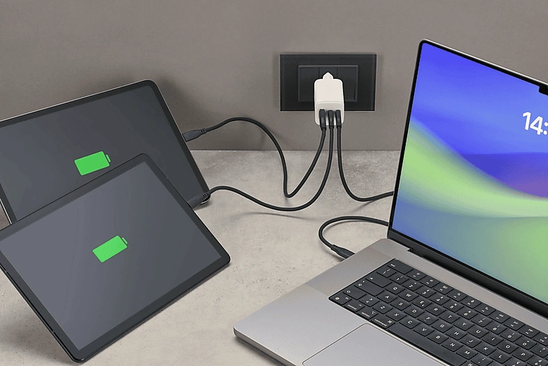 CELLULARLINE Multipower 65W Gan 3 Port Adaptörü