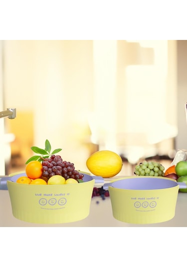 Suntek Çift Katmanlı Drenaj Sepeti Sebze Karıştırma Için