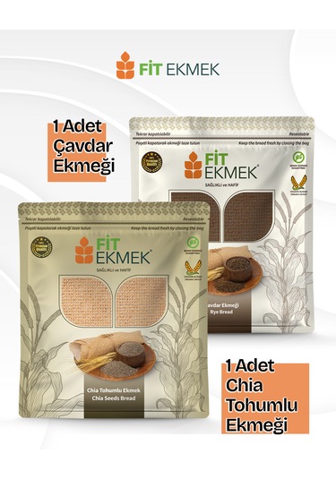 Fit Çavdar Lavaş Ekmeği 300gr Ve Chia Tohumlu Lavaş Ekmeği 300gr