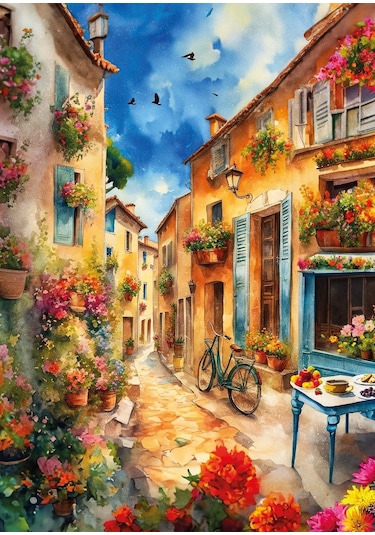 Ks Games 500 Parça Dar Taşlı Sokak Puzzle - Serhat Filiz