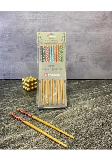 Tohana Bambu 10 Lu Chopstick Yemek Çubuğu Seti Thn75537