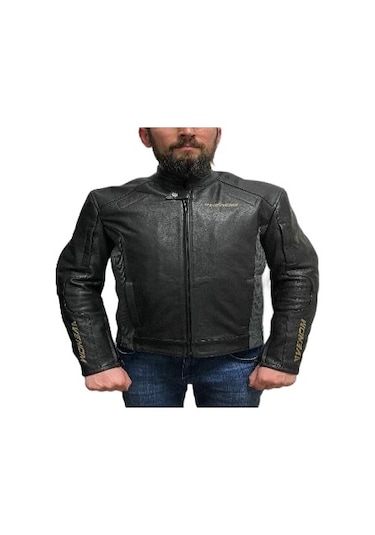 Venom D2 Racıng Motosiklet Ceketi - Siyah