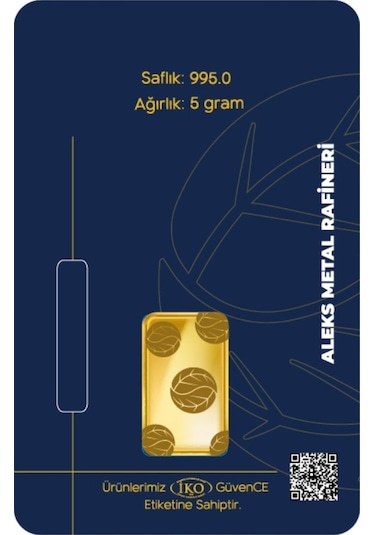Agakulche 5 Gr 995 24 Ayar Amr Külçe Altın