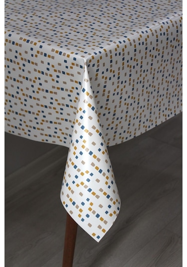 Astarlı Silinebilir Pvc Muşamba Masa Örtüsü Kahve Yonca - 158-a1 001