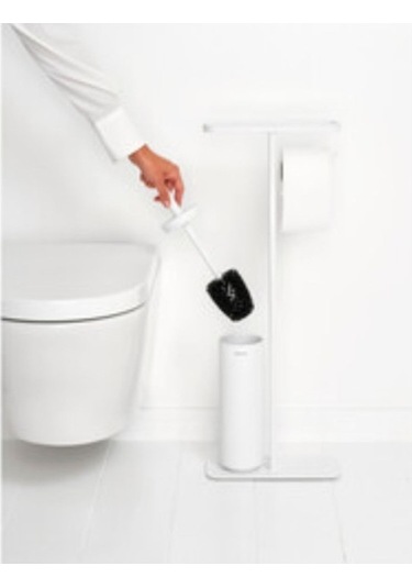 Brabantia Mındset Fresh Whıte Standlı Organizer, Tuvalet Kağıdı Tutucusu Ve Tuvalet Fırçası